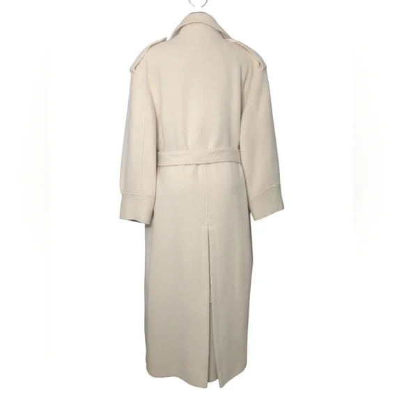 Harve Benard Cream Belted Coat - Picture 8 of 14